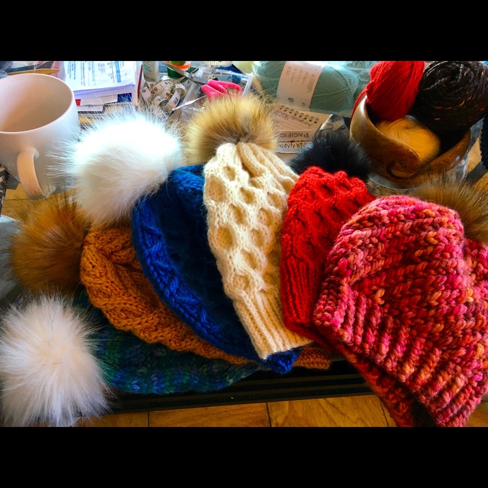 Hand knitted accessories
